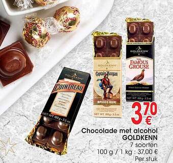 Chocolade met alcohol goldkenn