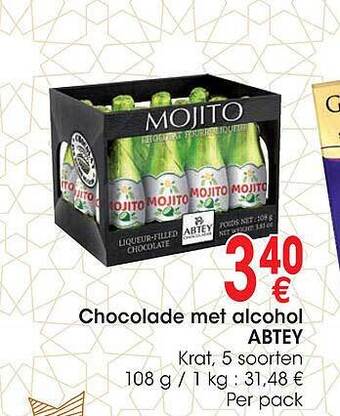 Chocolade met alcohol abtey