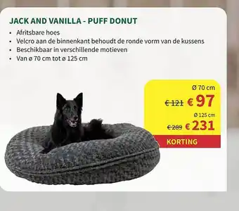 Jack and vanilla - puff donut