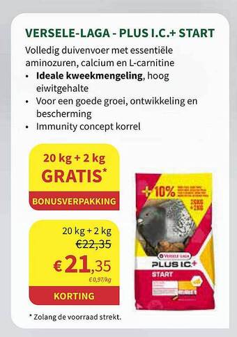 Horta Versele-laga - plus i.c. + start aanbieding