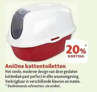 Maxi Zoo Ani one kattentoiletten aanbieding
