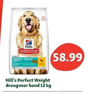 Maxi Zoo Hill's perfect weight droogvoer hond 12 kg aanbieding