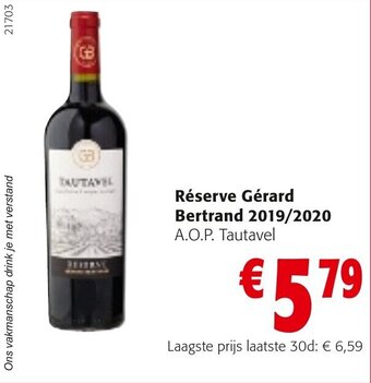 Colruyt Reserve Gerard Bertrand 2019/2020 aanbieding
