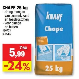 Hubo Chape 25kg aanbieding