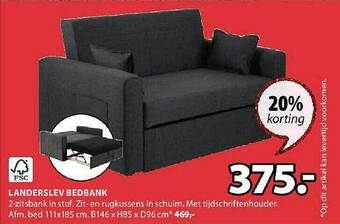 Jysk Landerslev bedbank aanbieding