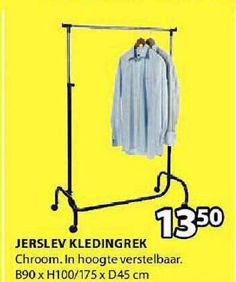 Jysk Jerslev kledingrek aanbieding