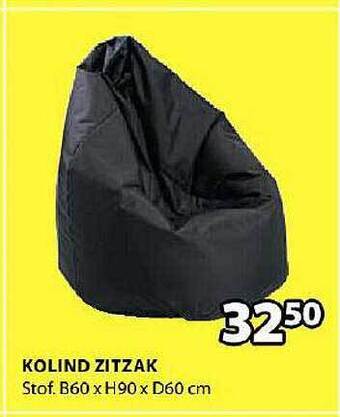 Jysk Kolind zitzak aanbieding