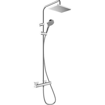 Hansgrohe vernis showerpipe met thermostaat ecosmart chroom