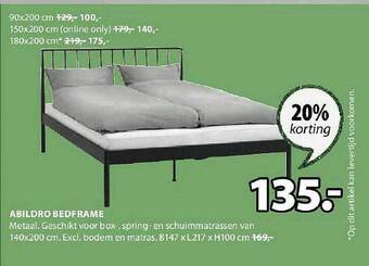 Jysk Abildro bedframe aanbieding