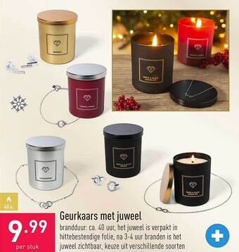 ALDI Geurkaars met juweel aanbieding
