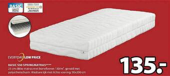 Jysk Basic s50 springmatras aanbieding