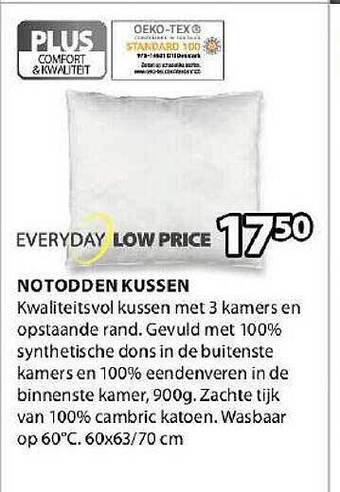 Jysk Notodden kussen aanbieding