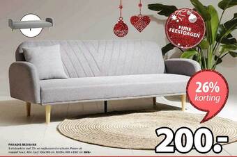 Jysk Paradis bedbank aanbieding