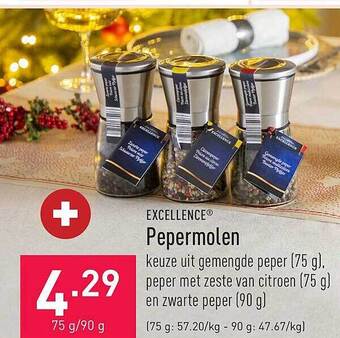 ALDI Excellence pepermolen aanbieding