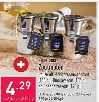 ALDI Excellence zoutmolen aanbieding