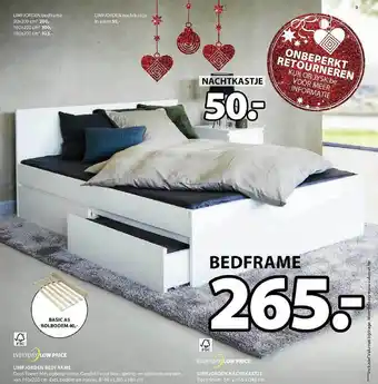 Limfjorden bedframe, limfjorden nachtskastje