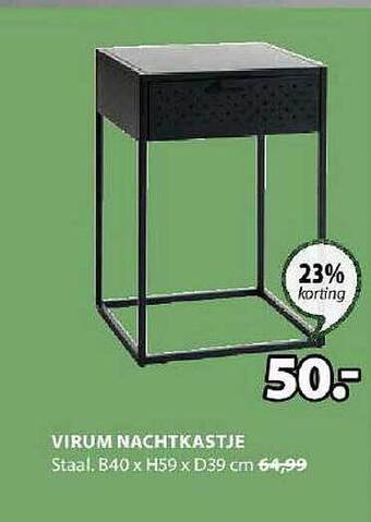 Jysk Virum nachtkastje aanbieding
