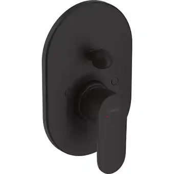 Sawiday Hansgrohe vernis afdekset badkraan met hendel mat zwart aanbieding