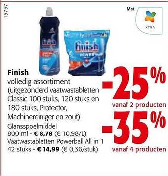 Colruyt Finish volledig assortiment aanbieding