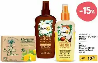 Di Lovea droge olie spf 30 monoï van tahiti aanbieding