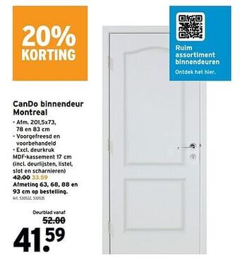 GAMMA Cando binnendeur montreal aanbieding