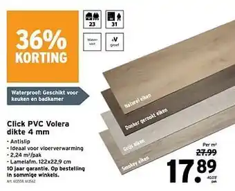 GAMMA Click pvc volera aanbieding