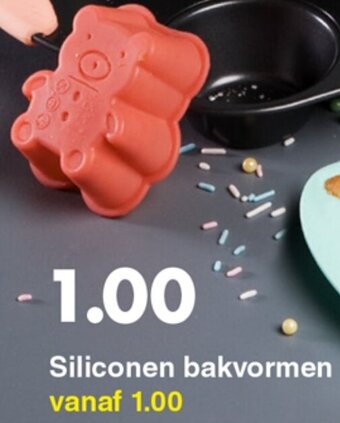 Wibra Siliconen bakvormen aanbieding