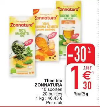 Cora Zonnatura Thee bio aanbieding