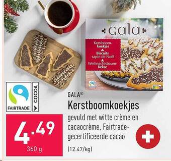 ALDI Gala kerstboomkoekjes aanbieding