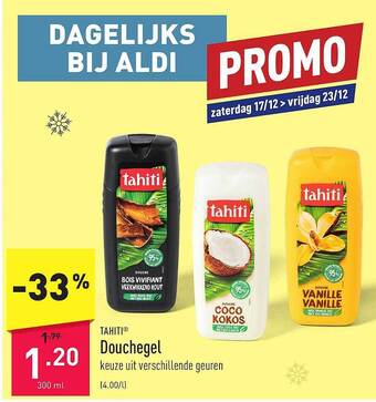 ALDI Tahiti douchegel aanbieding
