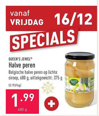 ALDI Queen's jewel halve peren aanbieding