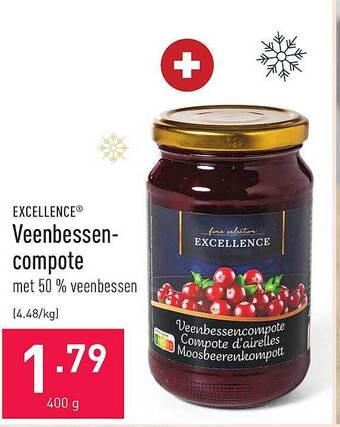 ALDI Excellence veenbessencompote aanbieding