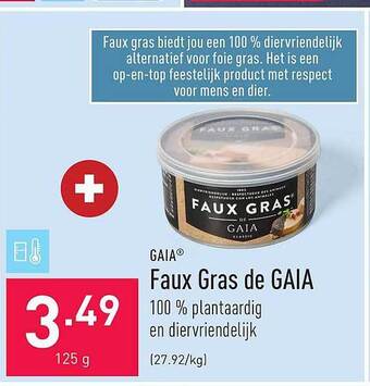 ALDI Gaia faux gras de gaia aanbieding