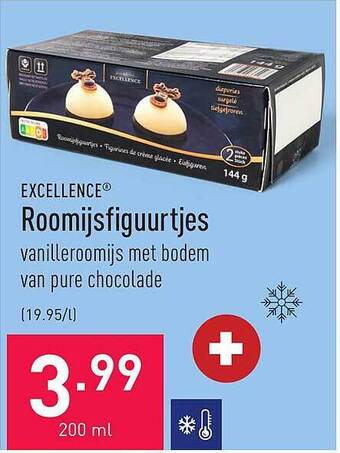 ALDI Excellence roomijsfiguurtjes aanbieding