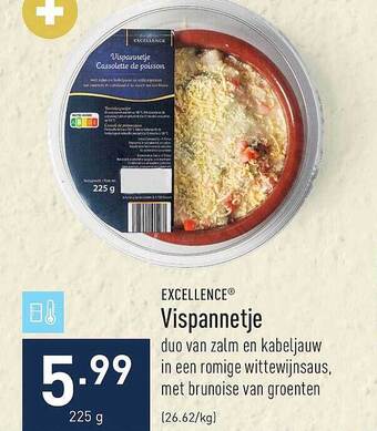 ALDI Excellence vispannetje aanbieding