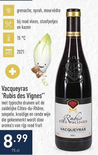 Vacqueyras rubis des vignes