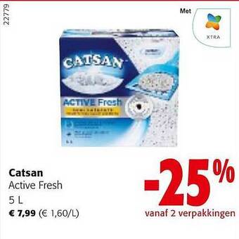 Colruyt Catsan active fresh aanbieding
