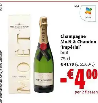 Colruyt Champagne moët & chandon 'impérial' brut aanbieding