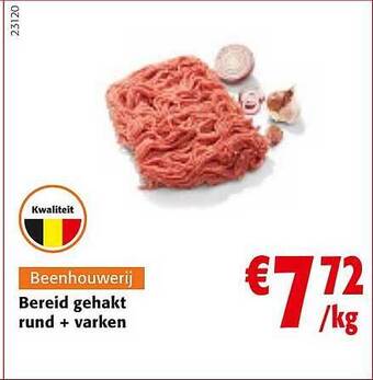 Colruyt Bereid gehakt rund + varken aanbieding