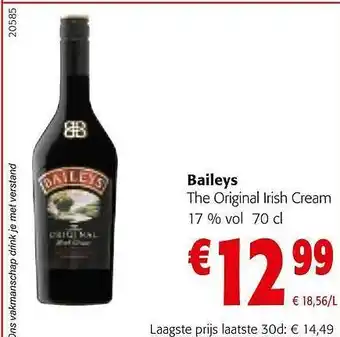 Colruyt Baileys the original irish cream 17% vol. aanbieding