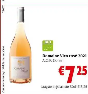 Colruyt Domaine vico rosé 2021 a.o.p. corse aanbieding