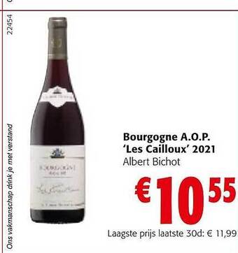 Colruyt Bourgogne a.o.p. 'les cailloux' 2021 aanbieding