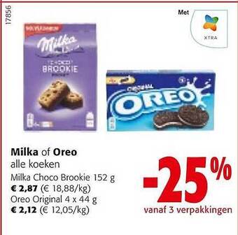 Colruyt Milka of oreo aanbieding