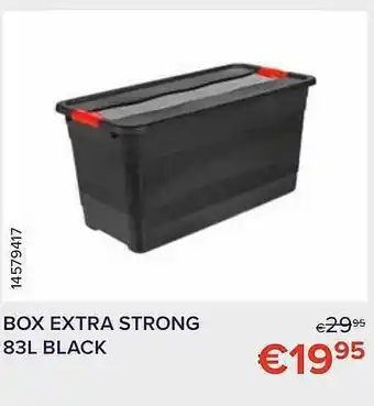 Euroshop Box extra strong 83l black aanbieding