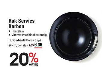Sligro Rak servies karbon aanbieding