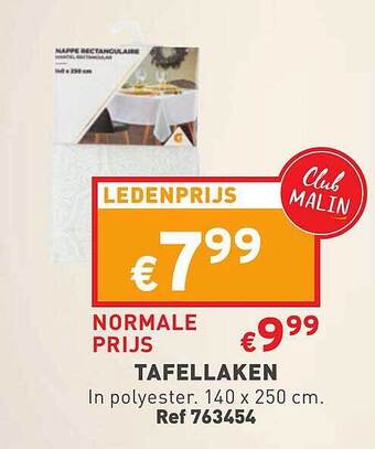 Trafic Tafellaken aanbieding