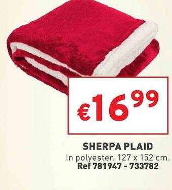 Trafic Sherpa plaid aanbieding