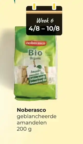 Bio Planet Noberasco geblancheerde amandelen 200 gram aanbieding