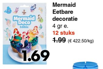 Wibra Mermaid Eetbare decoratie aanbieding