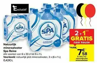 Natuurlijk plat mineraalwater